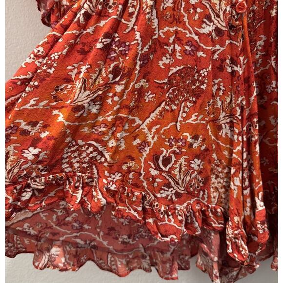 IRO Women’s Size 36 Size 4 Floral Print Lightweight Romper Boho Multi Color - Picture 6 of 9